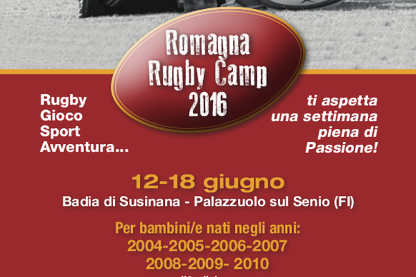 Dal 12 al 18 giugno l’edizione 2016 del Romagna Rugby Camp