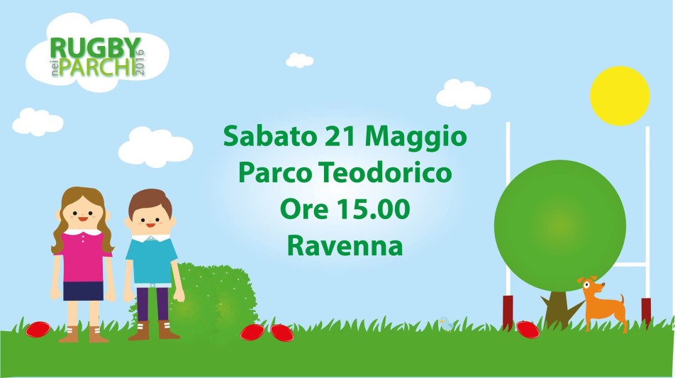 Il 21 maggio a Ravenna “Rugby nei Parchi”