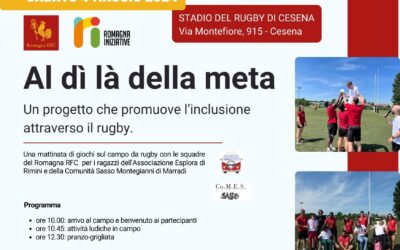 Al di là della meta: sabato 4 maggio allo Stadio del Rugby di Cesena una giornata di rugby e inclusione