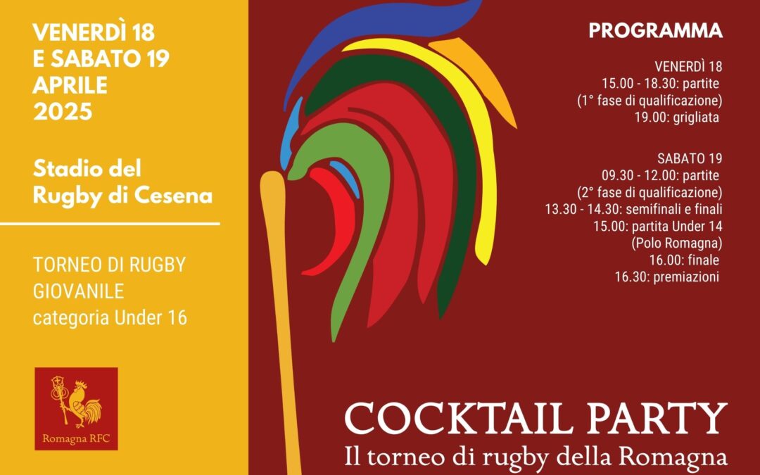 Cocktail Party: 18 e 19 aprile allo Stadio del Rugby di Cesena