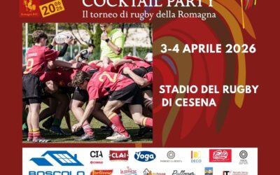 CockTail Party 2026: ritorna il torneo di rugby della Romagna, il 3 e 4 aprile a Cesena