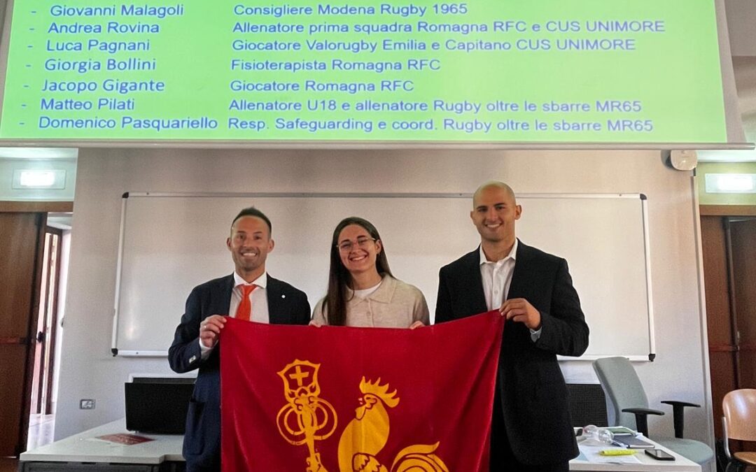Il Rugby tra campo, aula e valori condivisi: intervento all’Università di Modena
